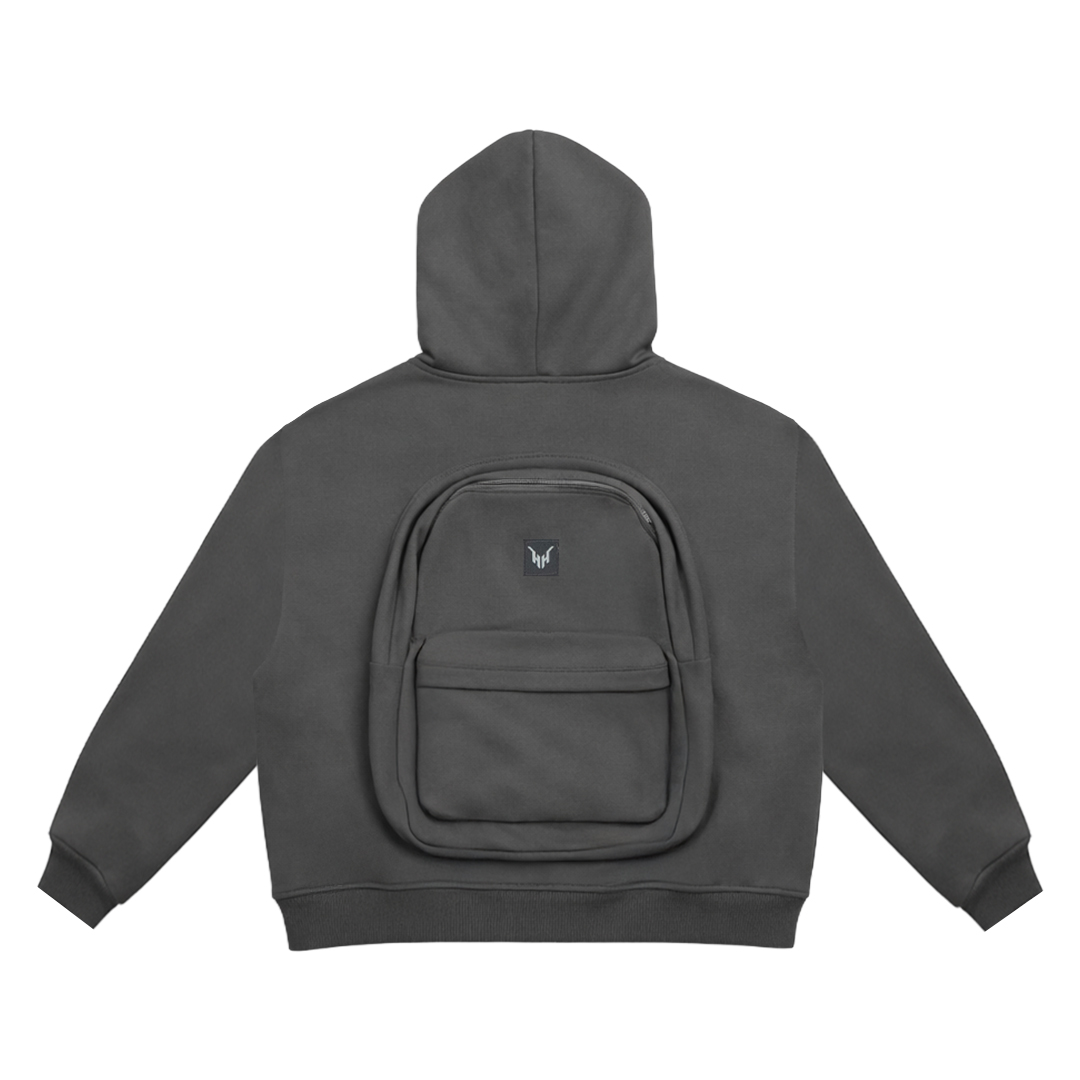 Backpack Hoodie Fly &ndash; Jet Black
